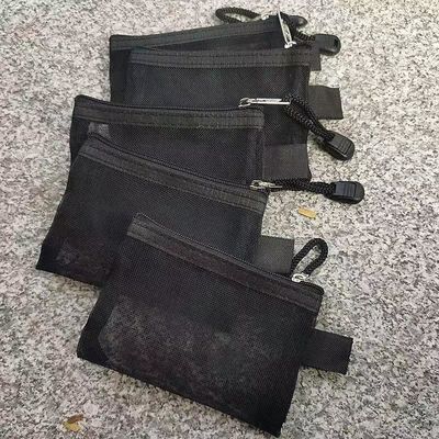 Acceptable OEM/ODM Customized Color Portable Mesh Washbag for Recycled Logo Storage