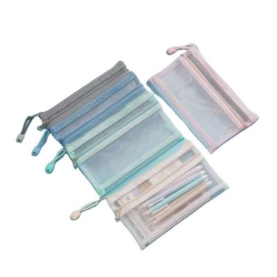 Daily School Life Custom Mesh Bags Makeup Bags Cosmetic Travel Organizer Storage Bags