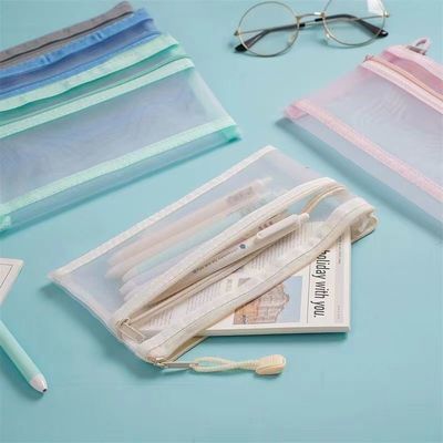 Daily School Life Custom Mesh Bags Makeup Bags Cosmetic Travel Organizer Storage Bags