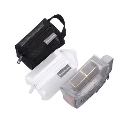 Daily School Life Waterproof Nylon Polyester Mesh Custom Logo Small Travel Makeup Bag