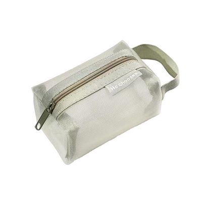 Daily School Life Waterproof Nylon Polyester Mesh Custom Logo Small Travel Makeup Bag