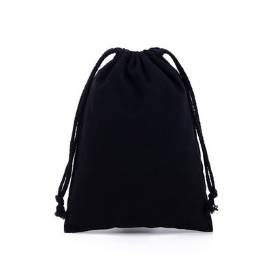 Custom Logo Accepted Cotton Linen Drawstring Bag for Eco Friendly Gift Packaging