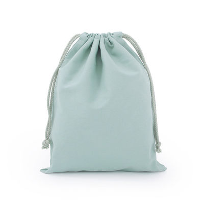 Custom Logo Accepted Cotton Linen Drawstring Bag for Eco Friendly Gift Packaging