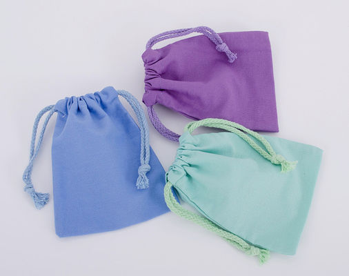 Custom Logo Accepted Cotton Linen Drawstring Bag for Eco Friendly Gift Packaging
