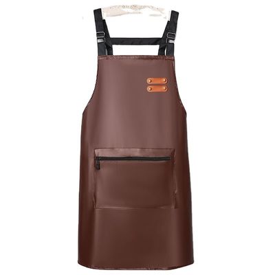 Custom Fashion Leather Chef Apron for BBQ and Work Tool Support 7 Days Sample Order