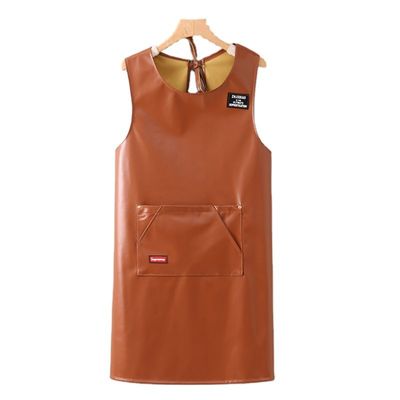 Unisex Heavy Duty Genuine Leather Work Apron for Chef Butcher Metalworker Carpenter
