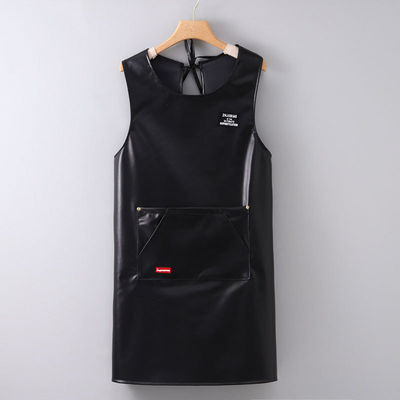 Unisex Heavy Duty Genuine Leather Work Apron for Chef Butcher Metalworker Carpenter