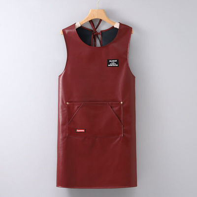 Unisex Heavy Duty Genuine Leather Work Apron for Chef Butcher Metalworker Carpenter