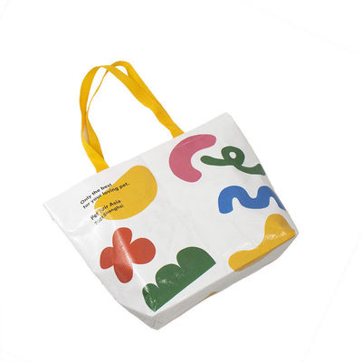 Eco-friendly PP Woven Bag with Heavy Duty Custom Design Full Color Printing Laminated