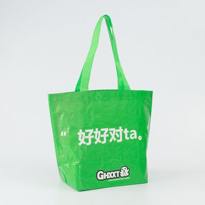 Customized Tote Bag with Handle Printing Heavy Duty Laminated Polypropylene Woven Bag
