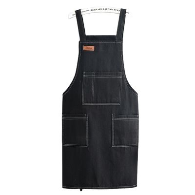 Working Apron Denim Fabric Oil-resistant Thickened Waterproof Silk Screen Printing