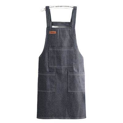 Working Apron Denim Fabric Oil-resistant Thickened Waterproof Silk Screen Printing