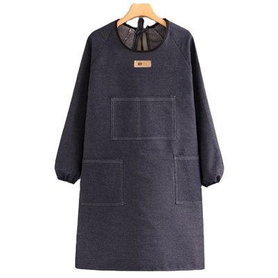 Working Apron Denim Fabric Oil-resistant Thickened Waterproof Silk Screen Printing
