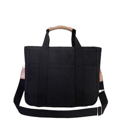 Acceptable OEM/ODM Customizable Logo Big Sustainable Cotton Canvas Shopper Tote Bag