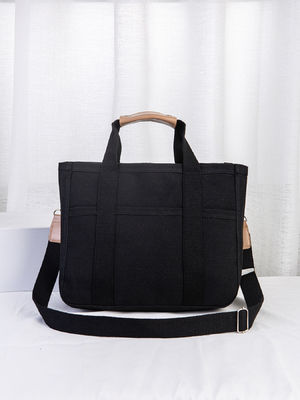 Acceptable OEM/ODM Customizable Logo Big Sustainable Cotton Canvas Shopper Tote Bag