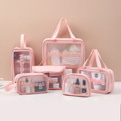 Zipper Closure Custom Pouch Beauty Makeup Bag with Printed Logo and Travel Cosmetic Bag
