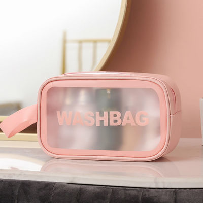 Zipper Closure Custom Pouch Beauty Makeup Bag with Printed Logo and Travel Cosmetic Bag