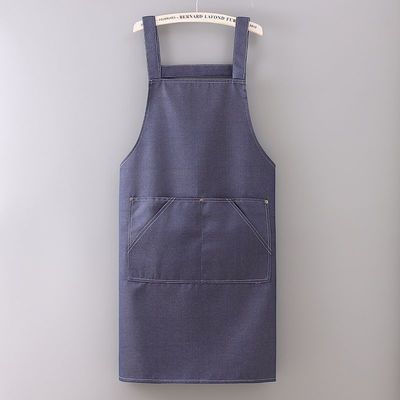 Custom Denim Hairdresser Garden Tools Apron with Pockets Support 7 Days Sample Order