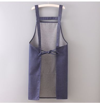 Custom Denim Hairdresser Garden Tools Apron with Pockets Support 7 Days Sample Order