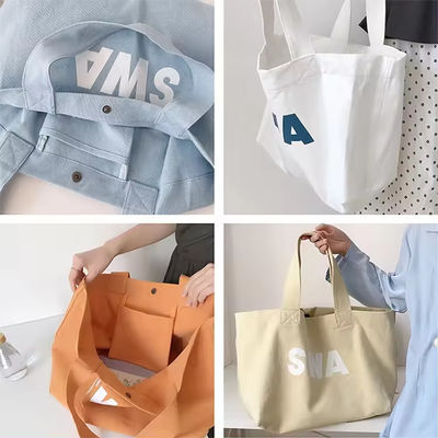 Environment-friendly Custom Tote Shopping Bag with Foldable Design and Print Pattern