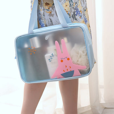3pcs Clear Cosmetic Bag Personalized Customize Travel Bags Letter Pattern Type