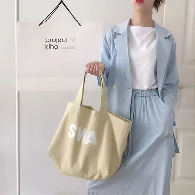Environment-friendly Custom Tote Shopping Bag with Foldable Design and Print Pattern