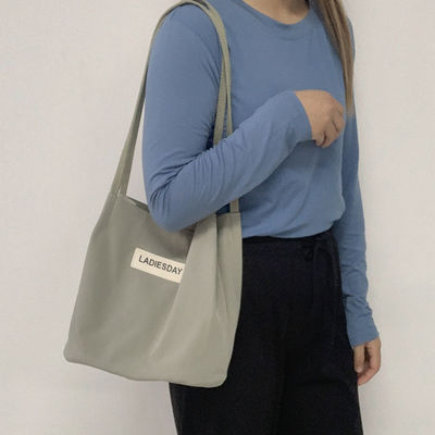 Japanese Style Nylon Waterproof Bag for Women Simple and Functional Shopping Companion