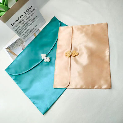 Stylish Satin Envelop Bag for Custom Logo Flip Dust Bag Wig Underwear Scarf Packing