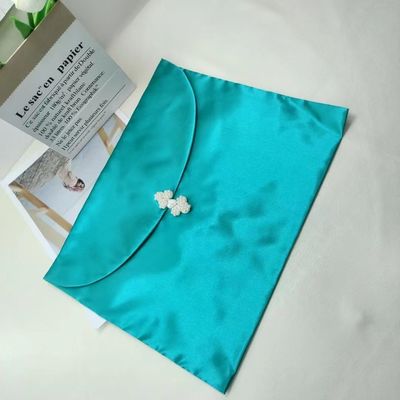 Stylish Satin Envelop Bag for Custom Logo Flip Dust Bag Wig Underwear Scarf Packing