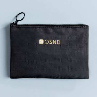 Black Mesh Zipper Pouch for Conveniently Carrying Office and Travel Essentials 3 Pack