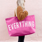 Unisex Custom Printed Fabric Shopping Tote Bag with Large Capacity and Customized Color