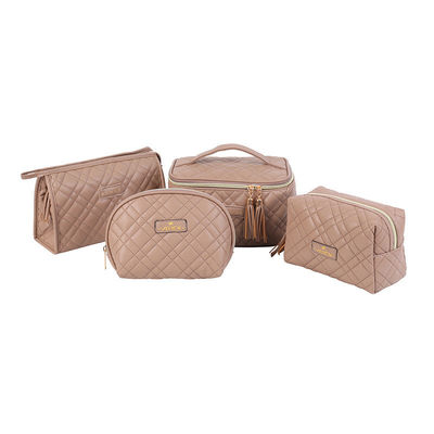 PU Leather Makeup Cosmetic Bags Set in Fashion Style with Customized Color Combination
