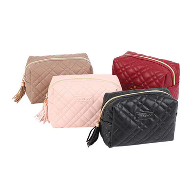 PU Leather Makeup Cosmetic Bags Set in Fashion Style with Customized Color Combination