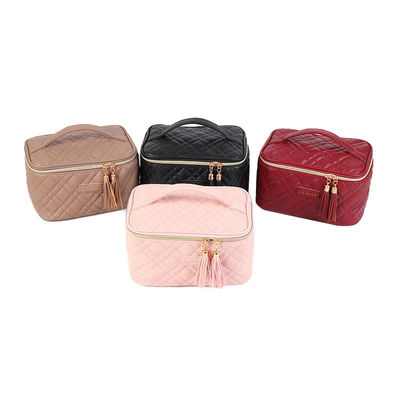 PU Leather Makeup Cosmetic Bags Set in Fashion Style with Customized Color Combination