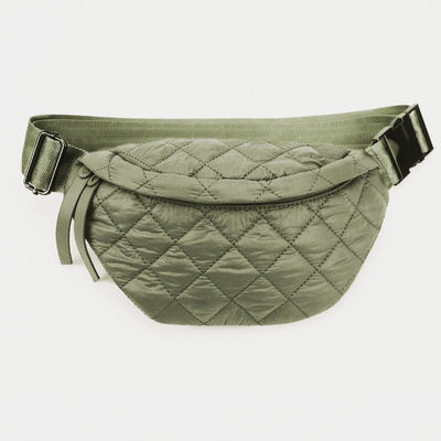 Fashion Quilted Sling Bag Women's Waist Bags Nylon Puffer Bag with Other Pattern Type