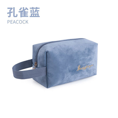 Personalized Logo Custom Makeup Bag Cases Pouch Set Private Label Velvet Cosmetic Bag