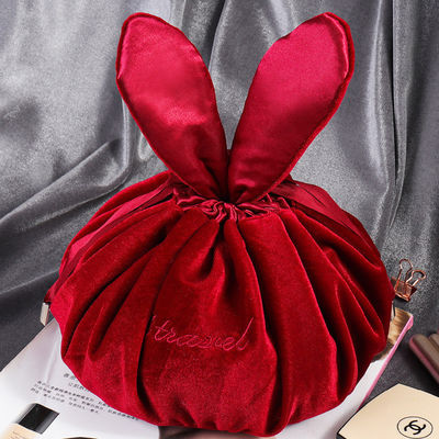 Velvet Drawstring Makeup Bag for Cosmetics Convenience and Fashionable Cosmetic Storage