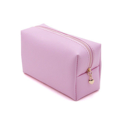 Custom Logo Portable Travel Beauty Makeup Bag with Zipper Closure and Customized Logo