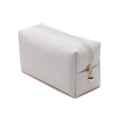 Custom Logo Portable Travel Beauty Makeup Bag with Zipper Closure and Customized Logo