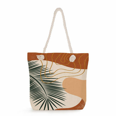 Women's Large Tote Bag Custom Canvas Reusable Shopping Bag with Print Pattern