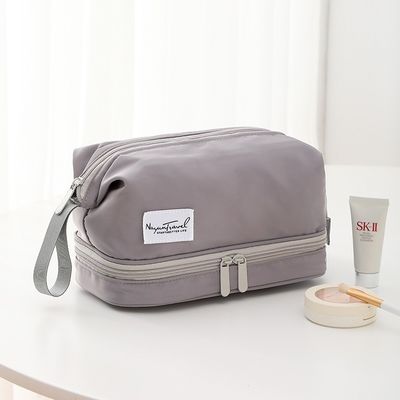 Custom Logo Printed Eco Friendly Vanity Case Velvet Zipper Pouch for Makeup Cosmetic
