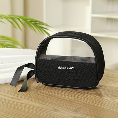 Zipper Closure Lady Beauty Case for Professional Ladies Solid Pattern and Handle Design