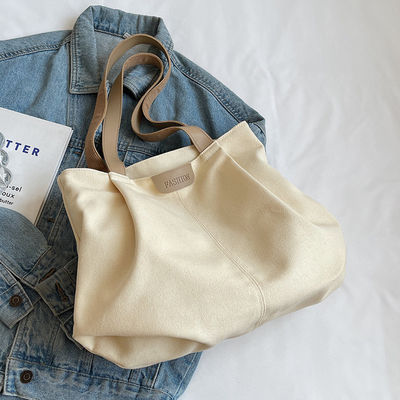 Luxury Woman Tote Handbag Fashion Crossbody Tote Bag Canvas With Pockets Custom Logo Polyester Lining