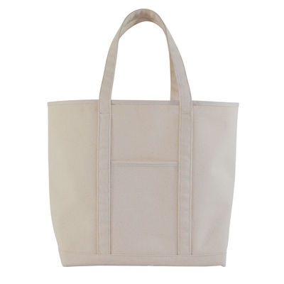Multi-purpose Cotton Canvas Reusable Grocery Shopping Tote Bag with Open Closure