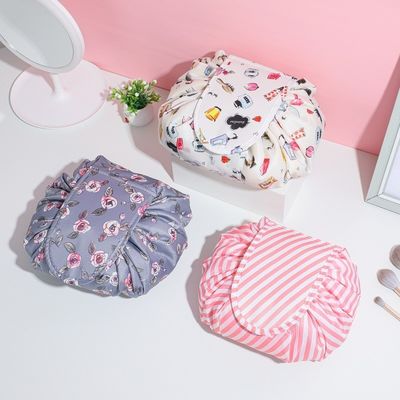 Custom Logo Print Oxford Drawstring Cosmetic Bag for Newest Fashionable Style