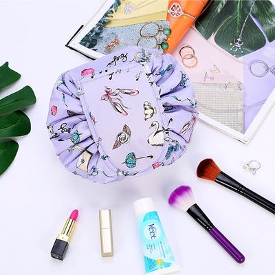 Custom Logo Print Oxford Drawstring Cosmetic Bag for Newest Fashionable Style