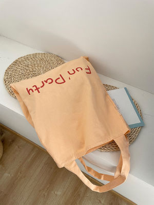 Women's Custom Logo Eco Reusable Floral Design Printed Natural Recycled Cotton Canvas Shopping Tote Bag