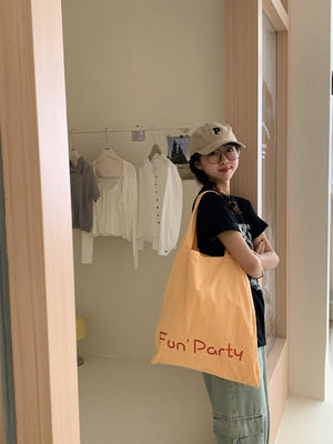 Women's Custom Logo Eco Reusable Floral Design Printed Natural Recycled Cotton Canvas Shopping Tote Bag