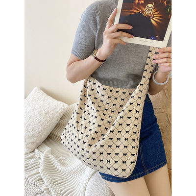Women's Large Capacity Korean Ins Printed Shoulder Bag for Commuting and Shopping