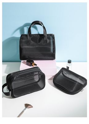 Nylon Mesh Cosmetic Bag Zipper Pouch The Ultimate Nylon Pouch for Women